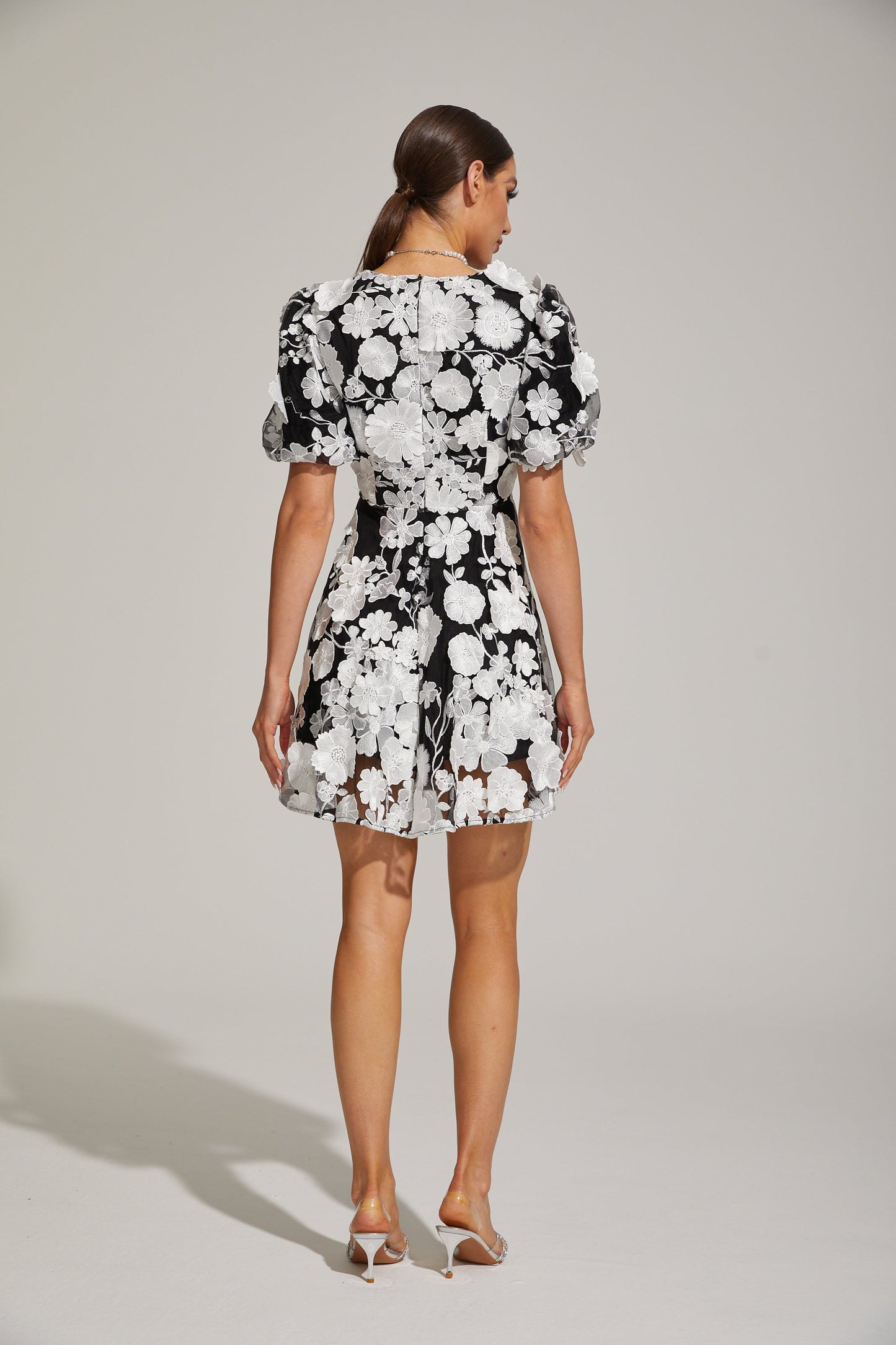 Johanna Bloom Puff - Kol Mini Elbise