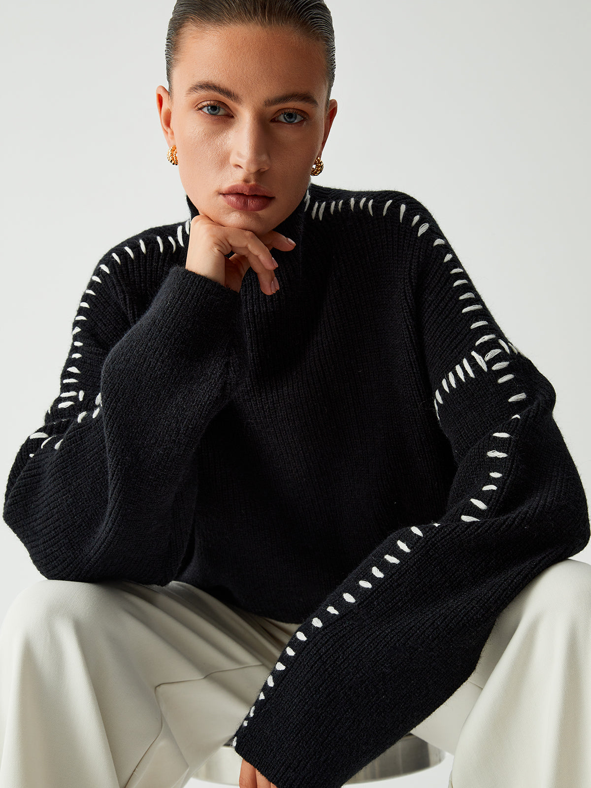 Mock Neck Kazak