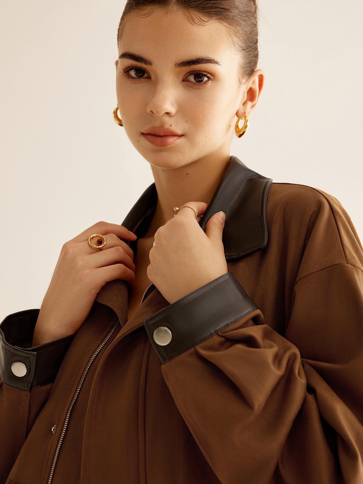 Modern Luxe Contrast Ceket