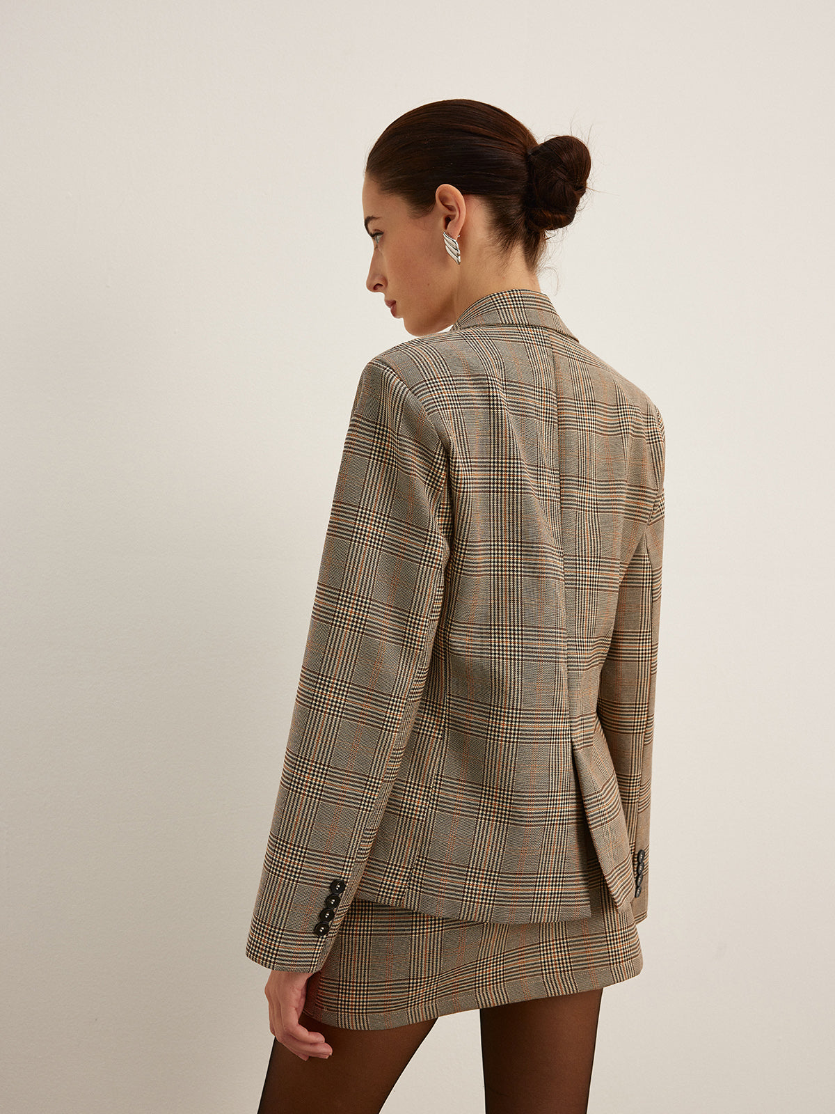 Şık Çizgili Blazer Ceket
