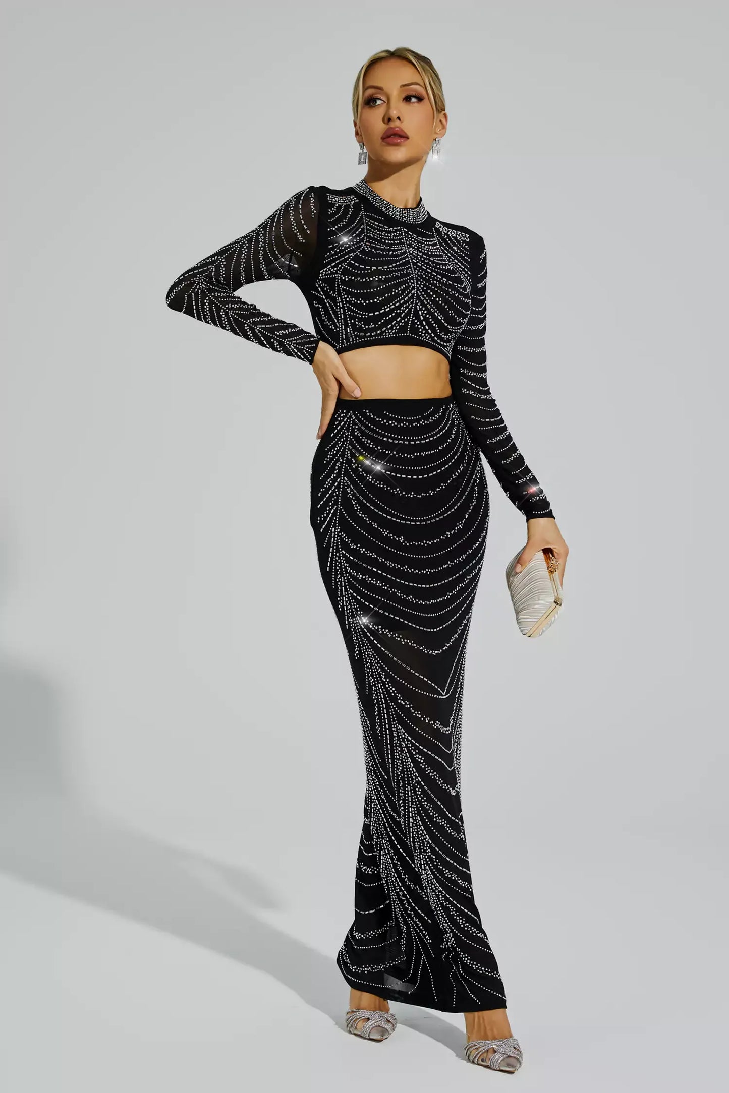 Elva Black Hot Diamond Damgalama Seti