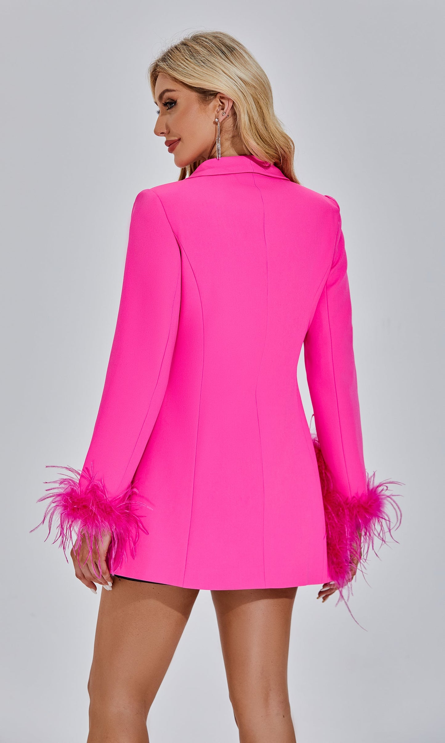 Francis Pembe Tüy Blazer