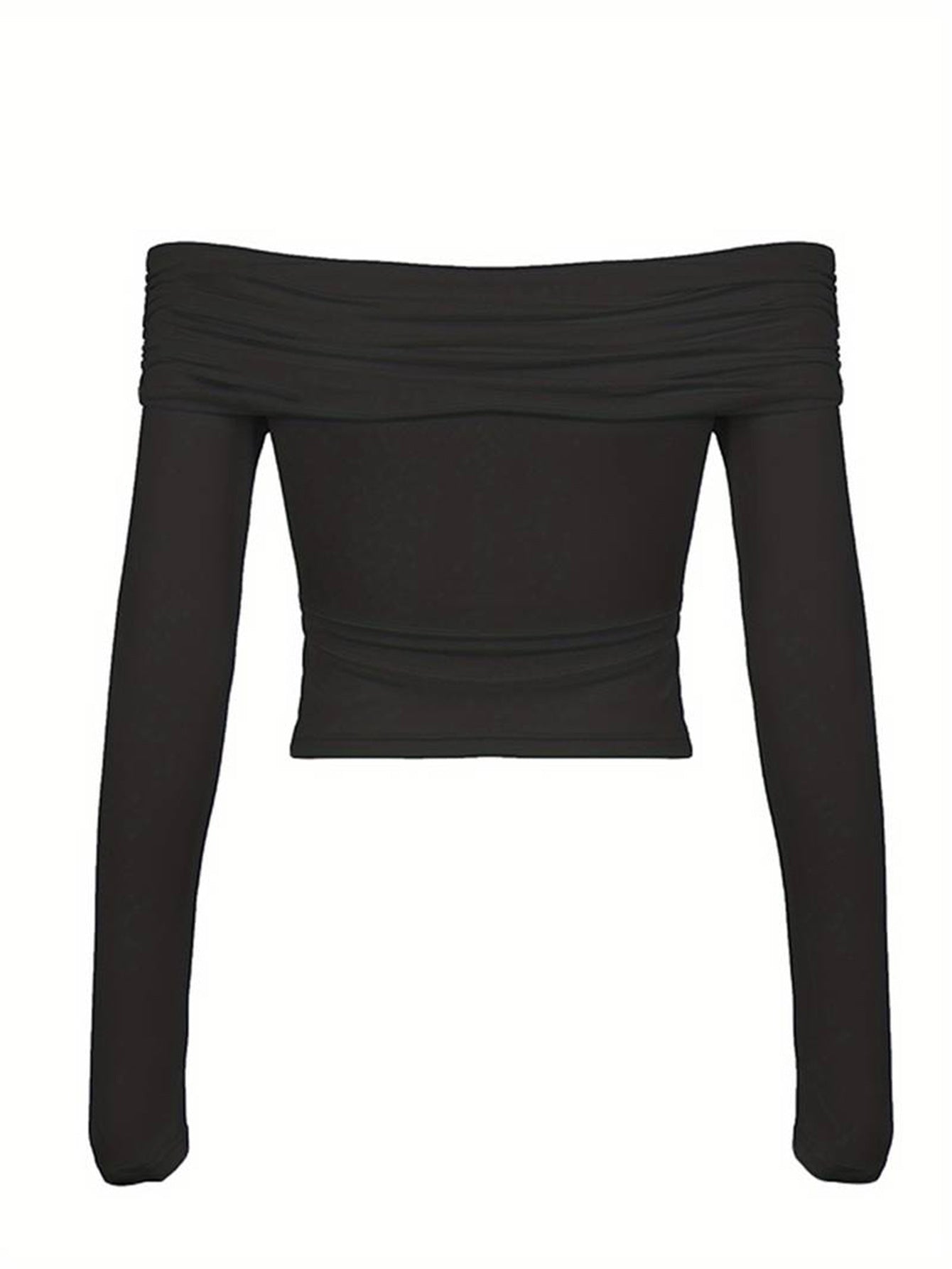 Siyah Off-Shoulder Fit Body