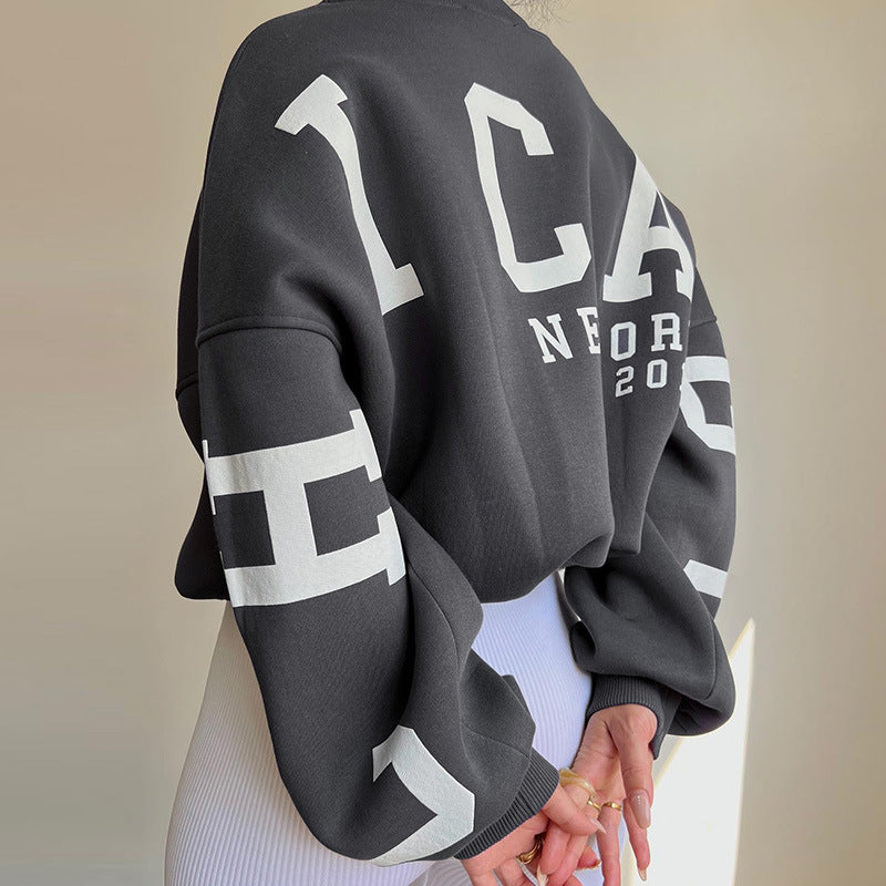 Bej Oversize Kol Detaylı Sweatshirt