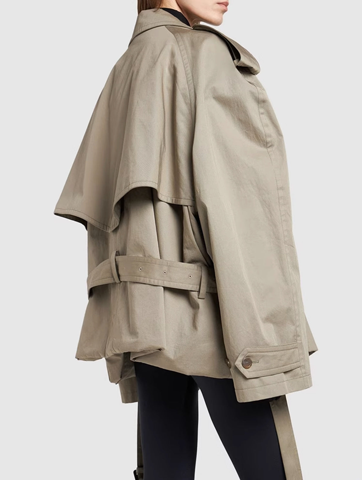 Oversize Bej Trençkot