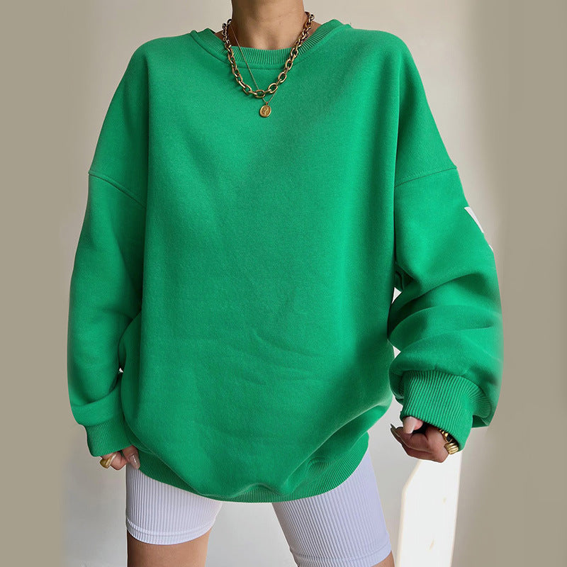 Bej Oversize Kol Detaylı Sweatshirt