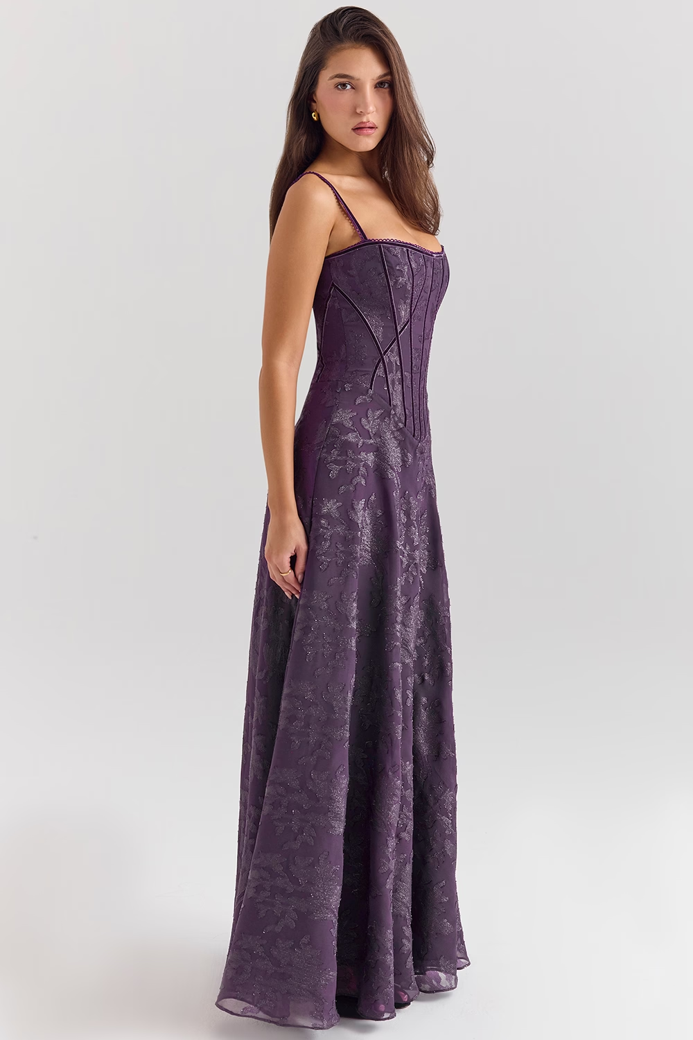 Isolde Lurex Maxi Elbise