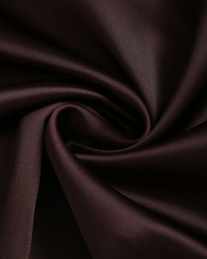Brown Satin Slip Maxi Dress