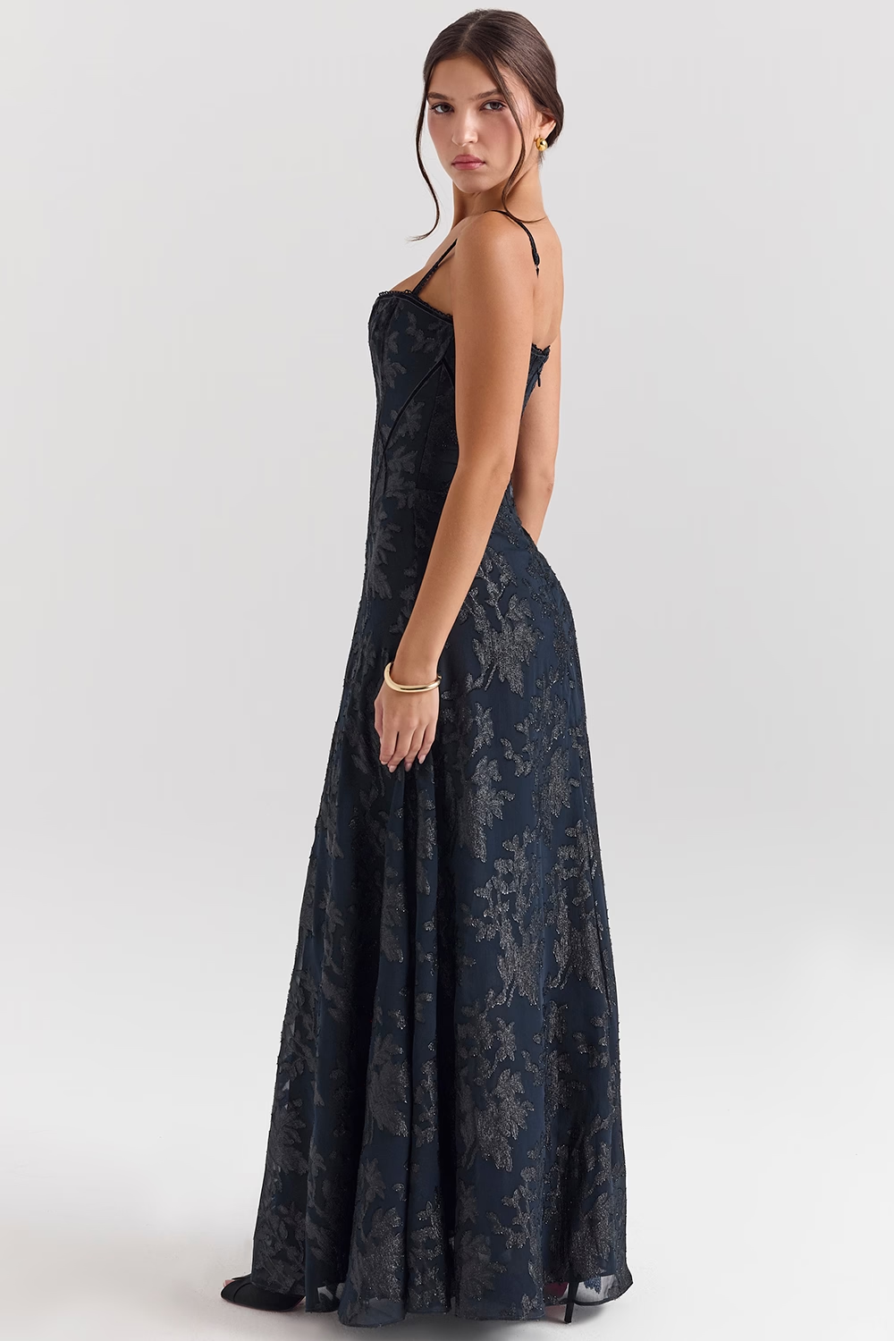 Isolde Lurex Maxi Elbise