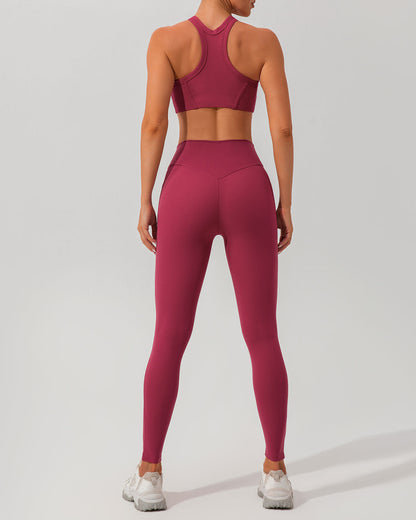 Kırmızı I-Back Yoga Atlet