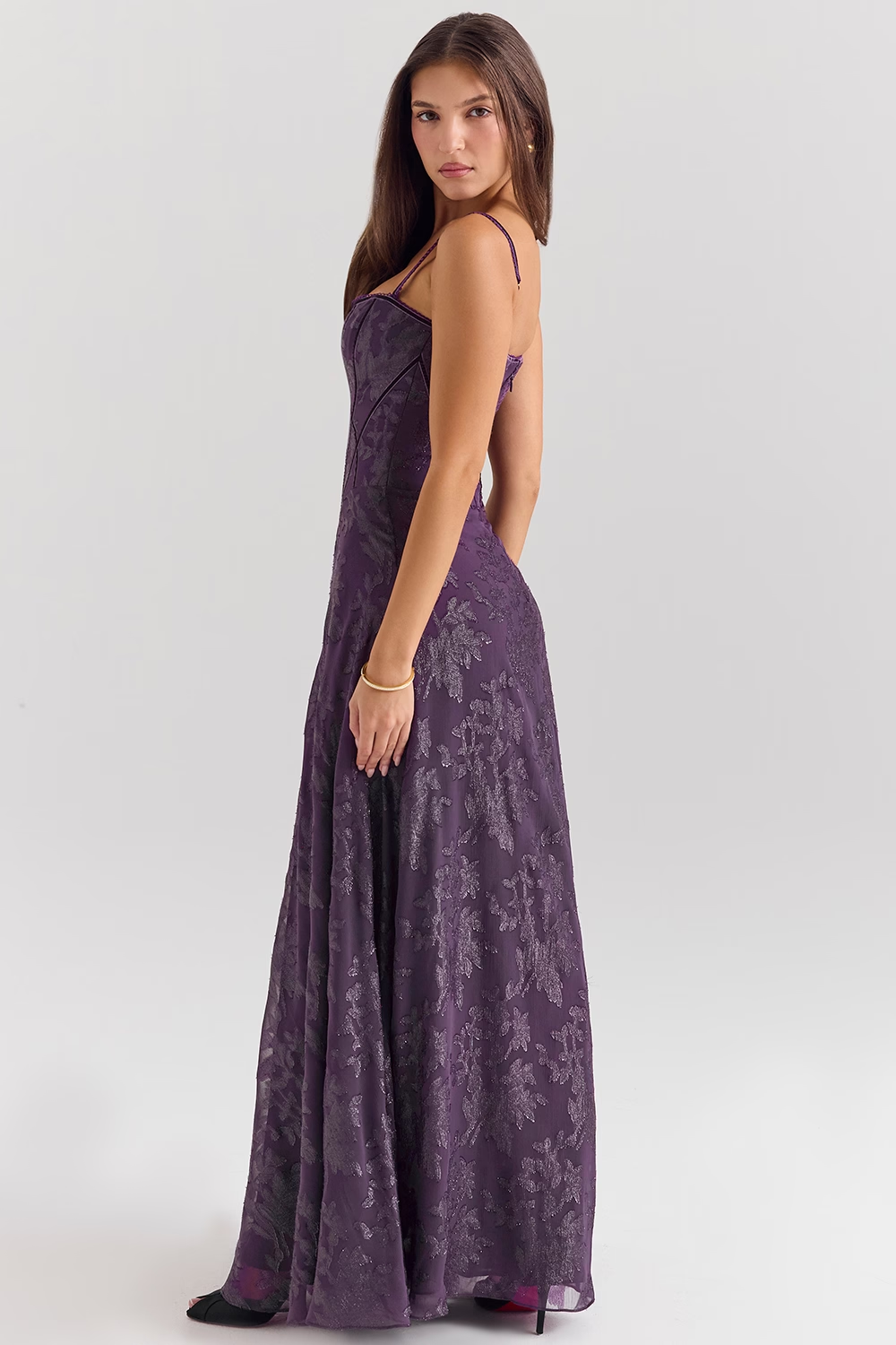 Isolde Lurex Maxi Elbise