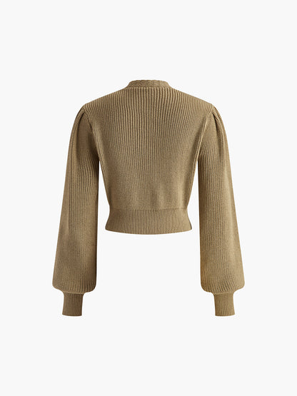 Vintage V Yaka Korse Hırka