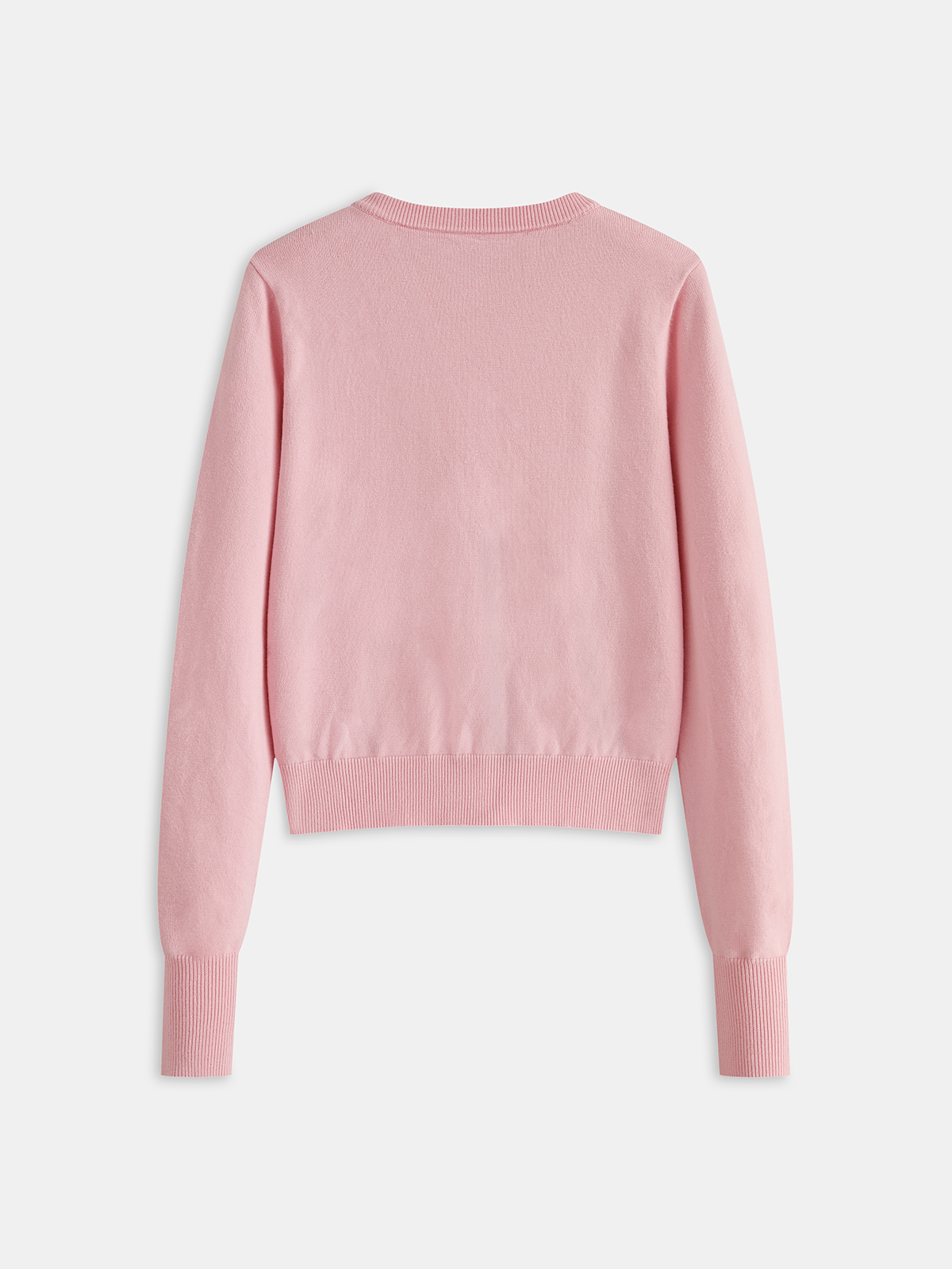 Powder Pink Button Knit Hırka