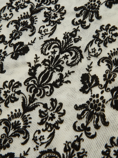 Baroque Desen Boğazlı Bluz