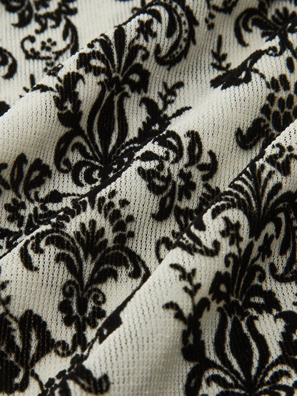 Baroque Desen Boğazlı Bluz