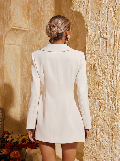 Lotta Uzun Kollu Düğmeli Çiçekli Blazer