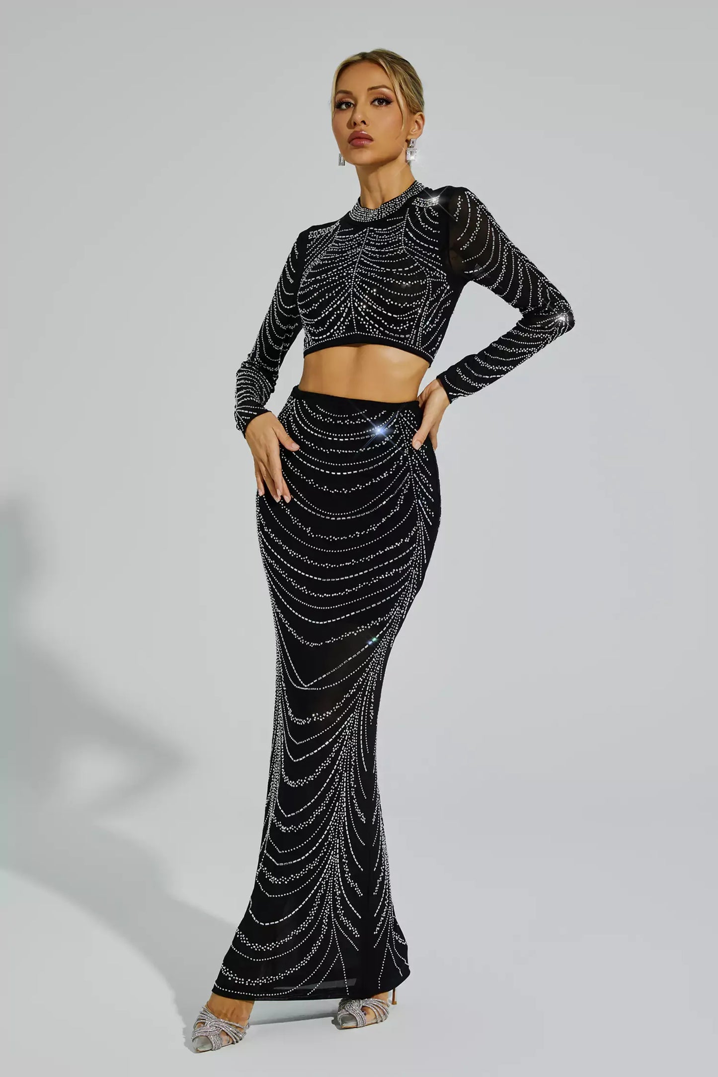 Elva Black Hot Diamond Damgalama Seti