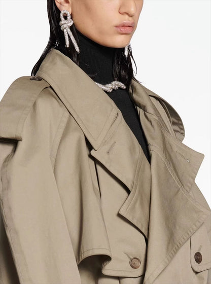 Oversize Bej Trençkot