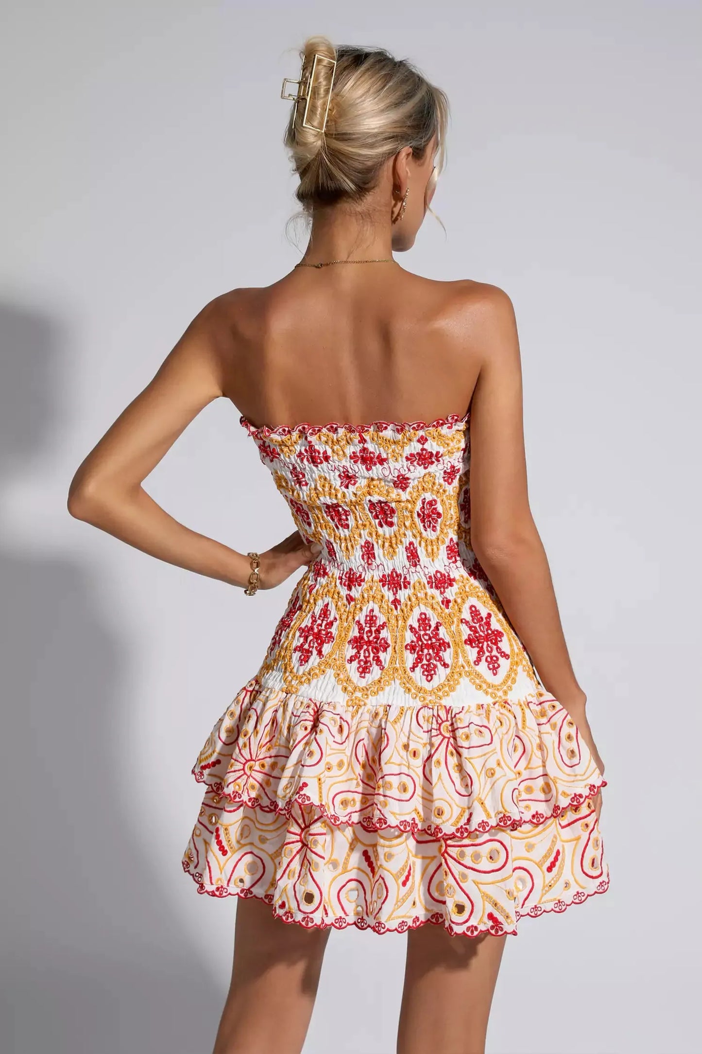 Rosemary Ruffle Mini Elbise
