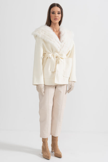 Oversize Kapüşonlu Ceket