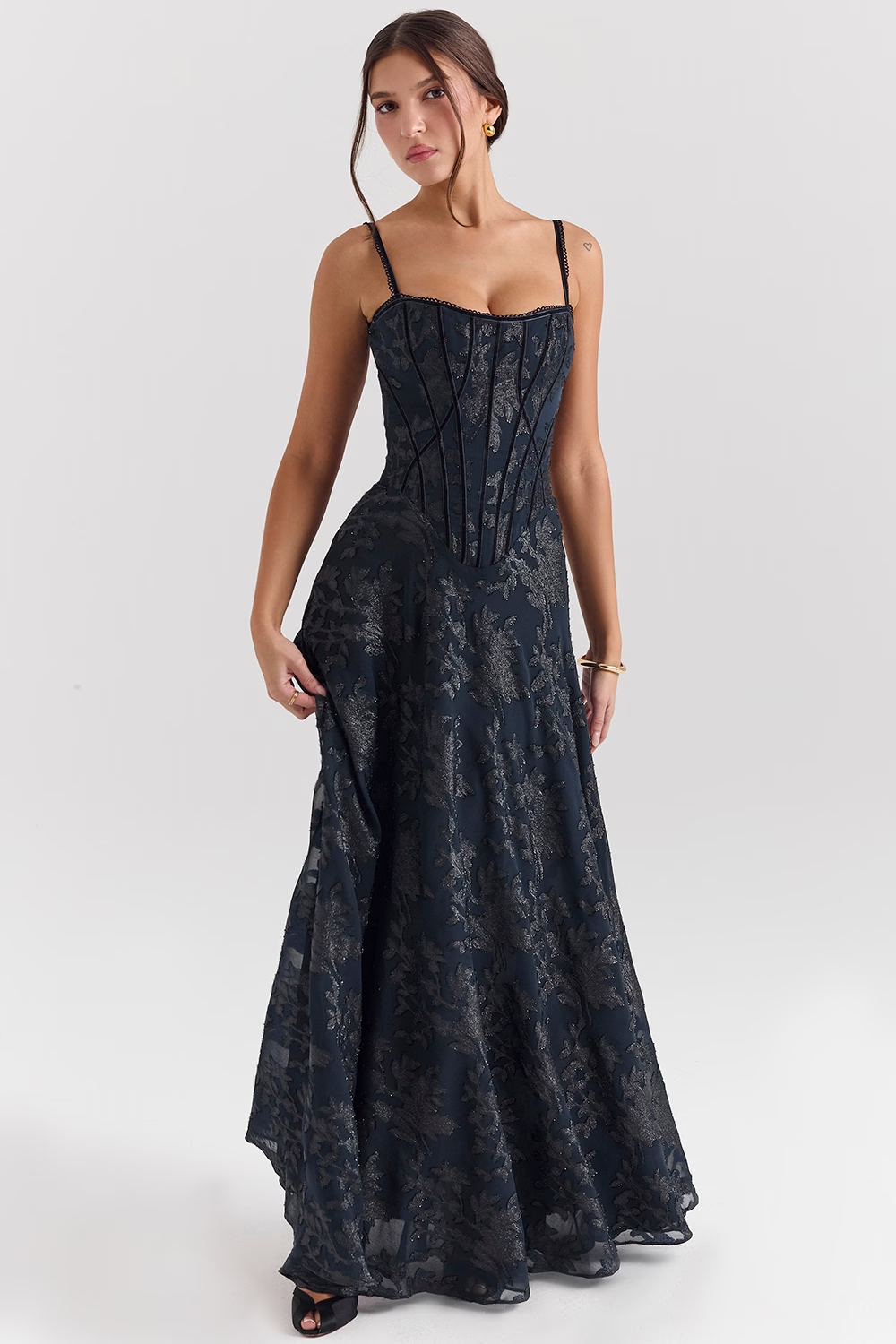 Isolde Lurex Maxi Elbise