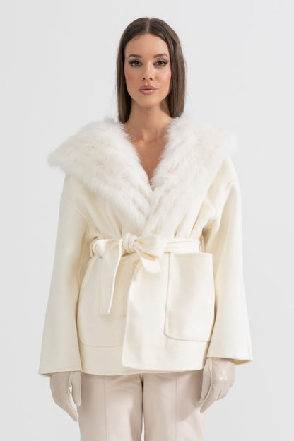 Oversize Kapüşonlu Ceket