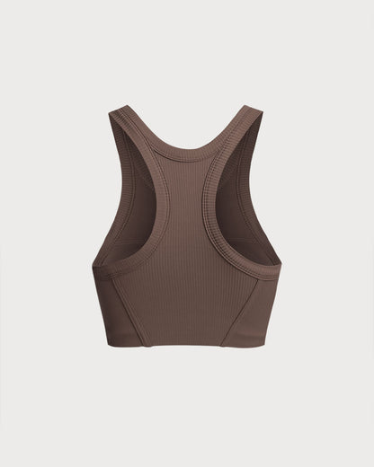 Kahverengi I-Back Yoga Atlet