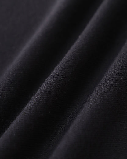 Black Contrast Bodycon Sweater Maxi Dress