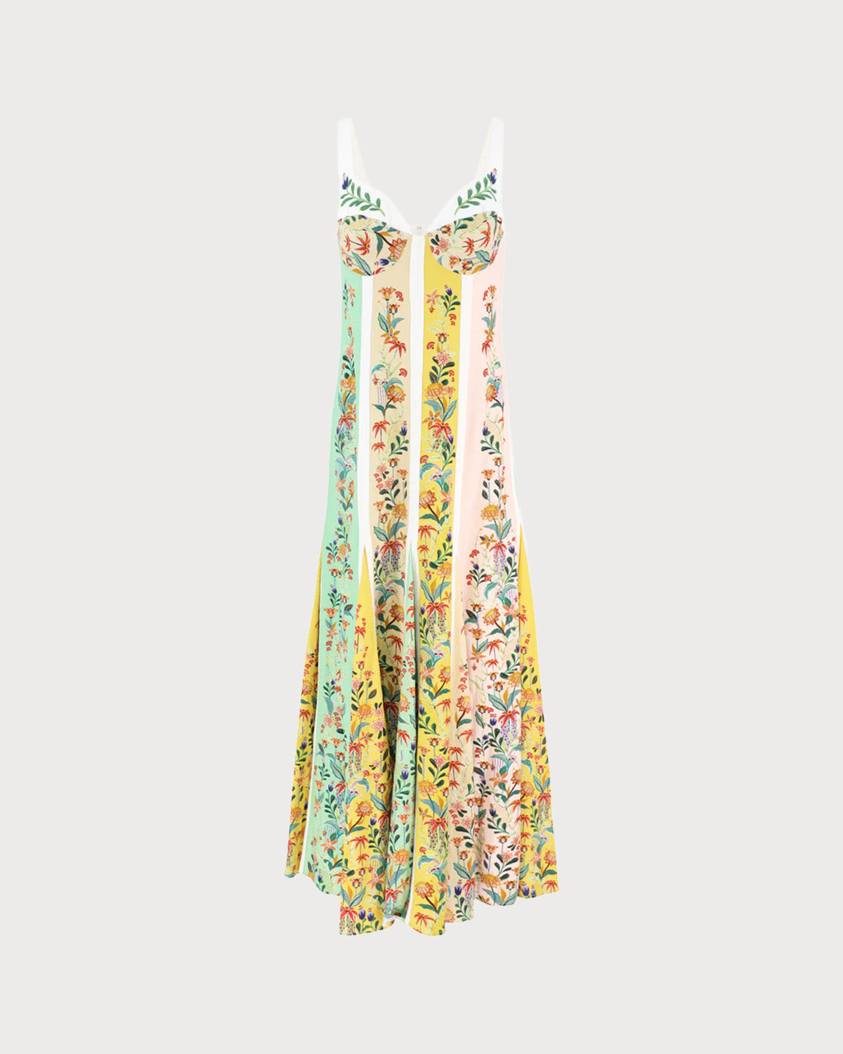 Floral A-Line Slip Maxi Dress